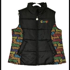 COOGI Black Multicolor Logo Vest